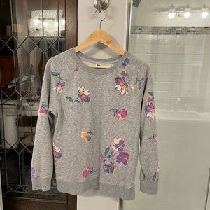 Old navy floral sweatshirt